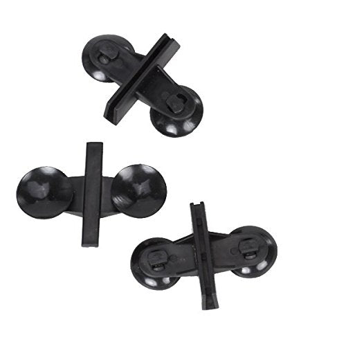 Maxxlite Divider Sheet Holder Suction Cup For Aquarium Fish Tank - Black (5Pcs)