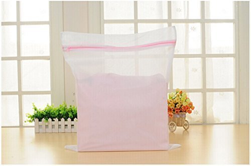 Maxxlite Protective Washing Laundry Bag, Set of 2 (1 Medium & 1 Large)(White)