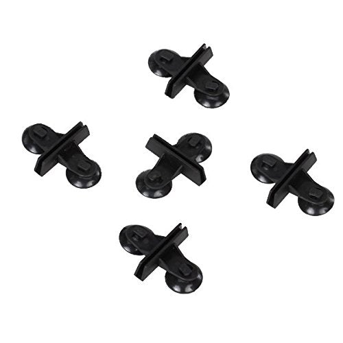 Maxxlite Divider Sheet Holder Suction Cup For Aquarium Fish Tank - Black (5Pcs)