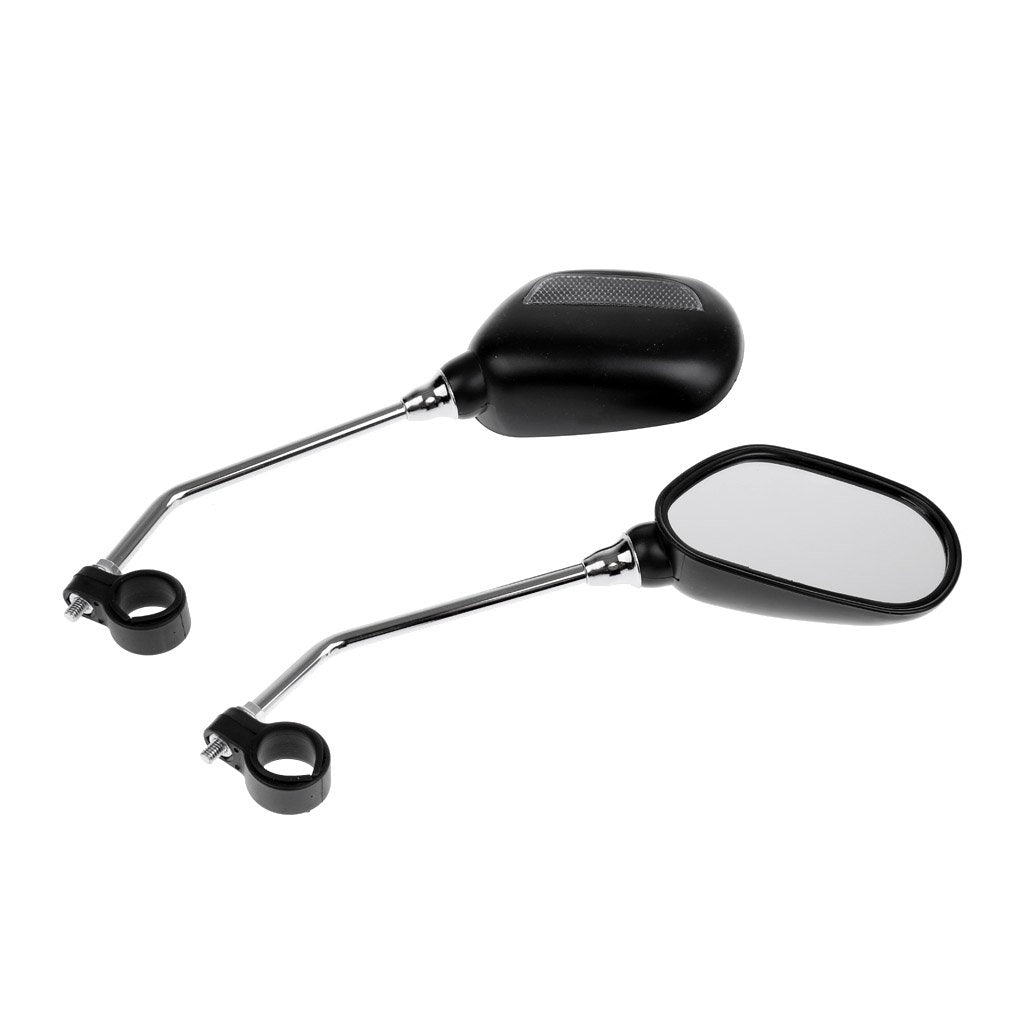 Maaxxlite Mountain Bike Handlebar Mirror 360 Degree Rotating Rear View with Safety Reflector - 2 Pieces