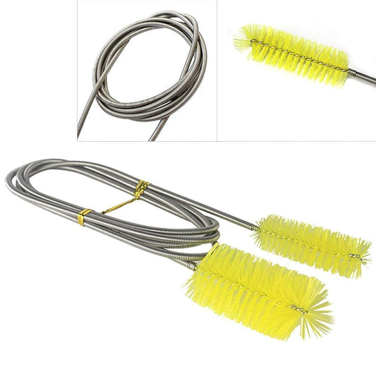 Maxxlite Stainless Flexible Cleaning Brush Double Ended Canister Filter Tube Hose Pipe Clean for Fish Tank Aquarium