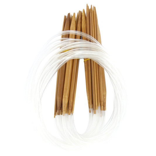 Maxxlite 18 Sizes 2.0mm-10.0mm 80cm Bamboo Circular Knitting Needles