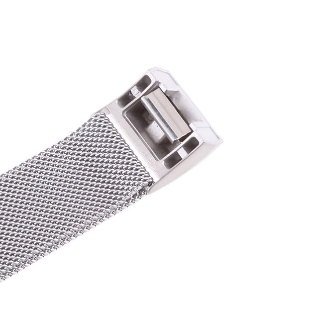 Maxxlite Fitbit Charge 2 Wrist Strap,Stainless Steel Metal Mesh Writband Watchband with Unique Magnet Clasp - Silver